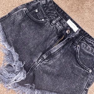 topshop black shorts